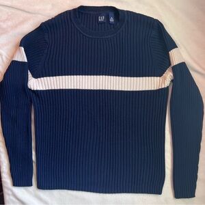 GAP Sweater in Navy and Cream 100% Cotton